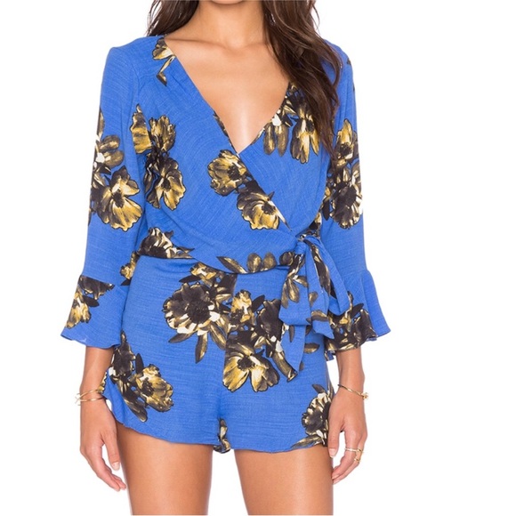 Free People All The Right Ruffles Romper - Picture 2 of 7